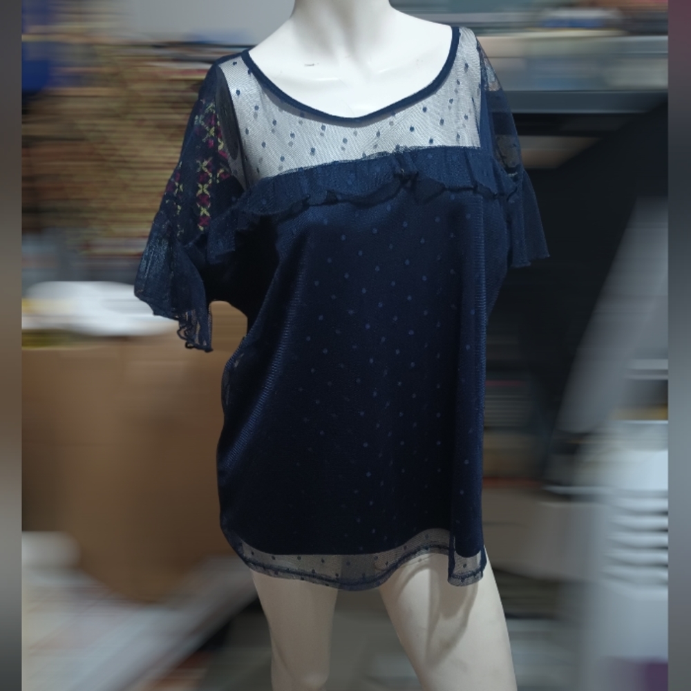 Emma & olive Blue Blouse